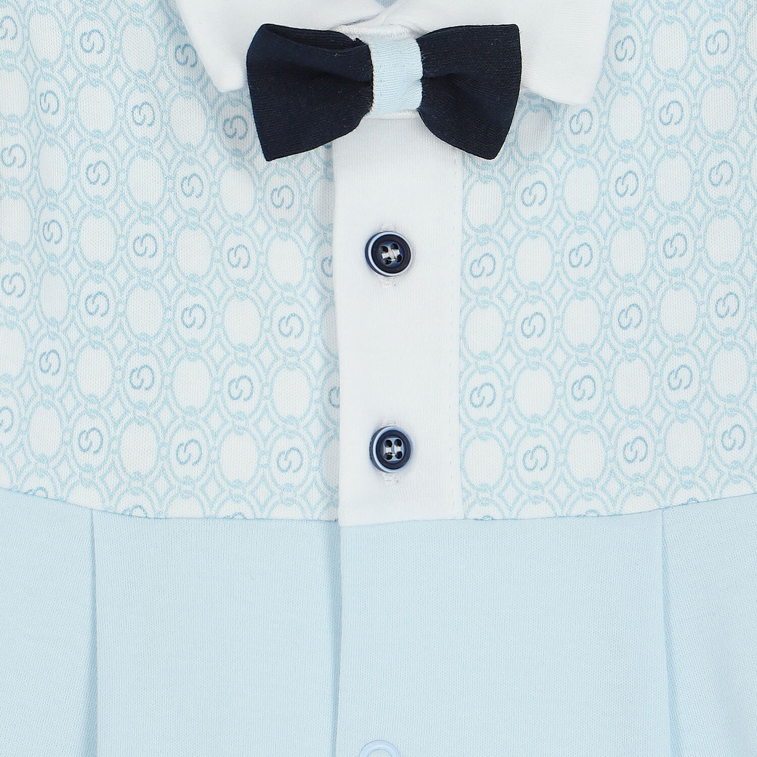 رومبير بولو أولاد باللون الازرق والابيض, 1, hi-res