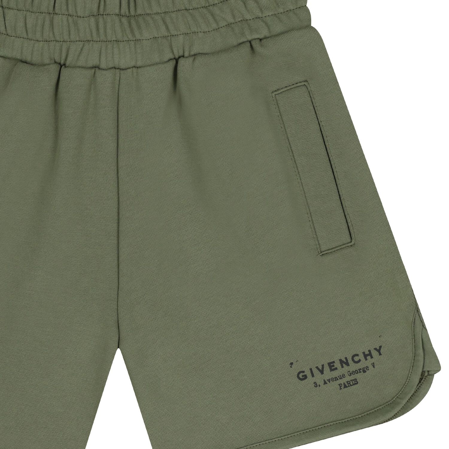 Boys Green Logo Shorts, 2, hi-res