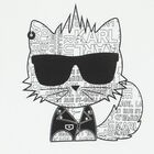 Boys White Cat Logo T-Shirt, 1, hi-res