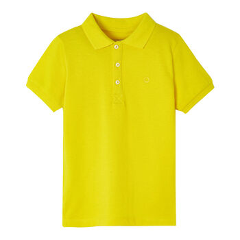 Boys Yellow Logo Polo Shirt