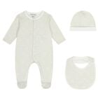 Ivory Logo Babygrow Set, 6, hi-res