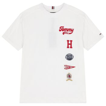 Boys White Logo T-Shirt