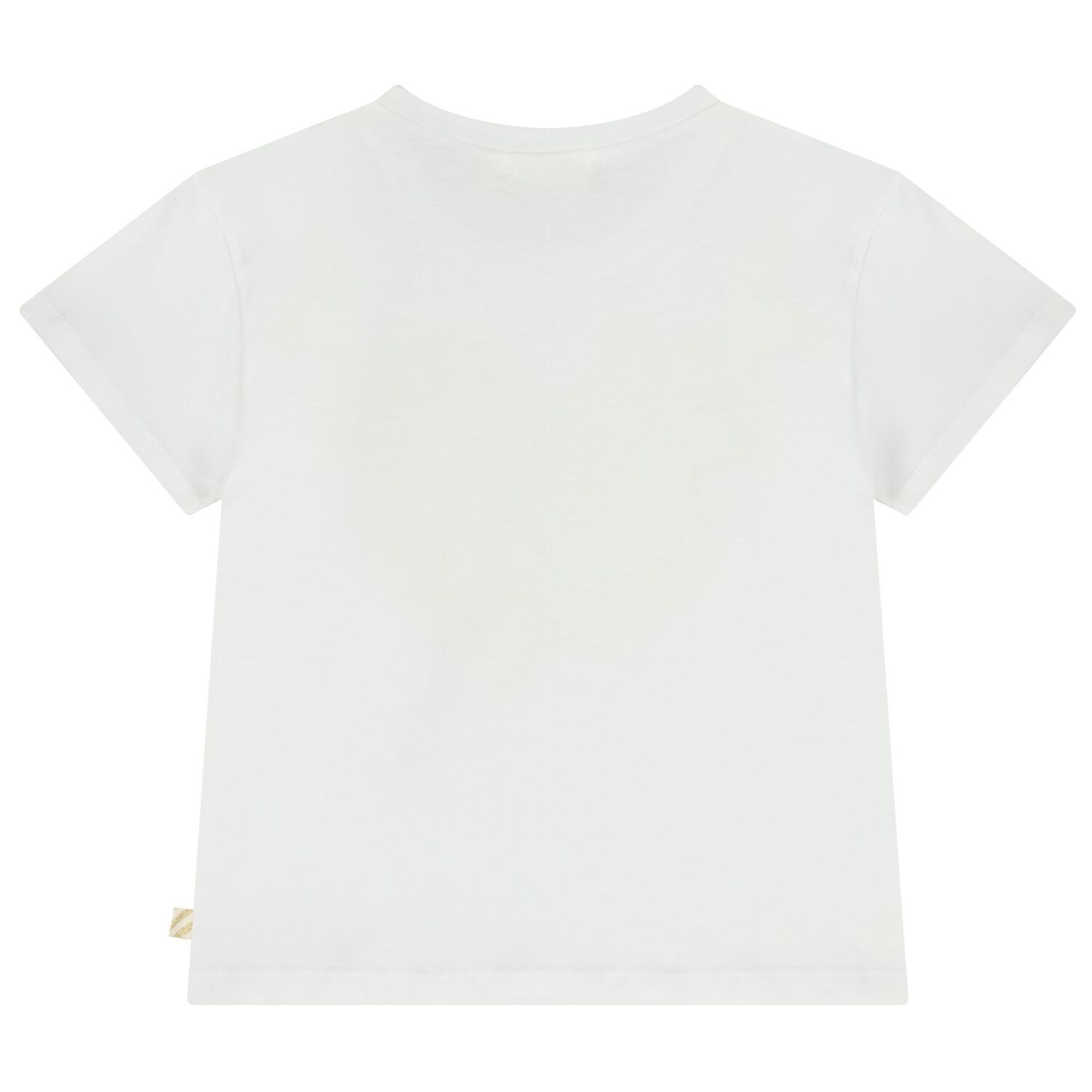 تيشيرت باللون الأبيض مزين بالزهور للبنات, 1, hi-res