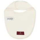 Ivory & Gold Logo Baby Bib, 1, hi-res