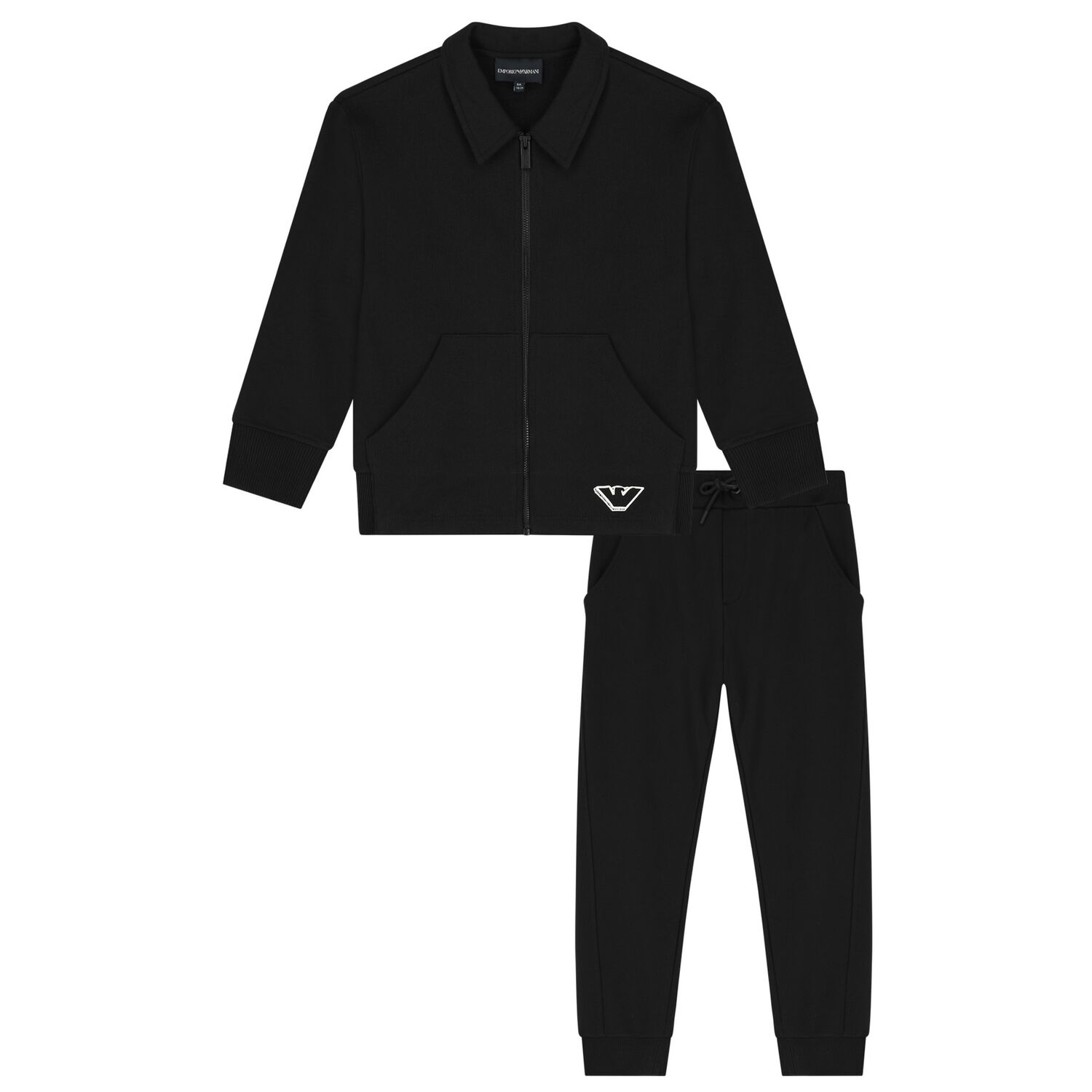 Boys Black Logo Tracksuit, 1, hi-res image number null