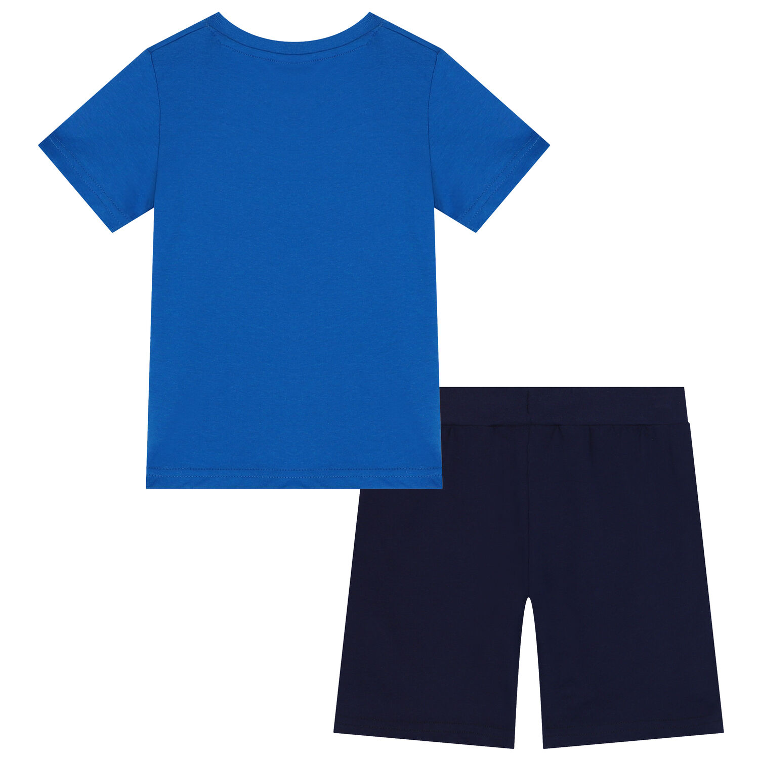 Boys Blue & Navy Blue Dogs Shorts Set, 3, hi-res image number null