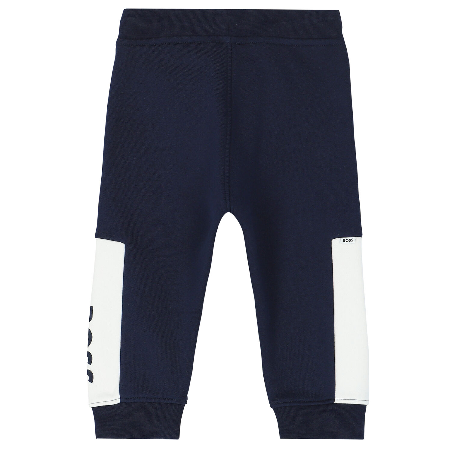 Younger Boys Navy Logo Joggers, 2, hi-res