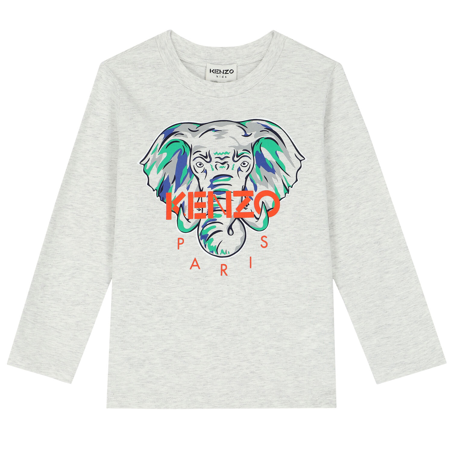 Boys Grey Elephant Logo T-Shirt, 1, hi-res image number null