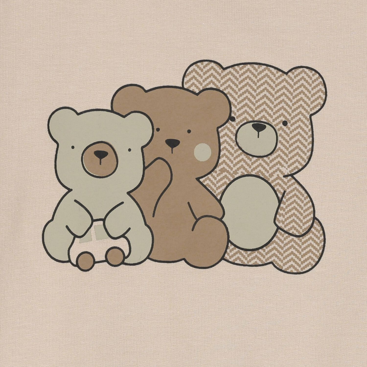 Baby Boys Beige Teddy Bear Tracksuit, 1, hi-res