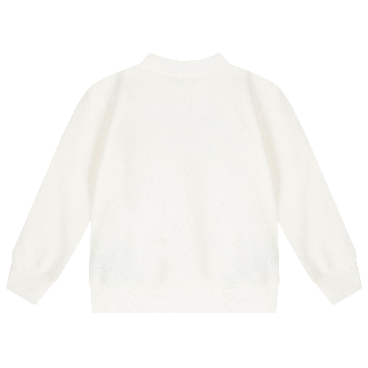 Ivory Cotton Logo Sweatshirt, 1, hi-res
