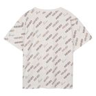 Ivory & Beige Logo T-Shirt, 1, hi-res