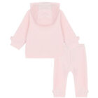Younger Girls Pink Tracksuit, 1, hi-res