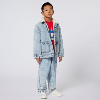 Boys Red Logo Sweatshirt, 1 Boys Red Logo Sweatshirt