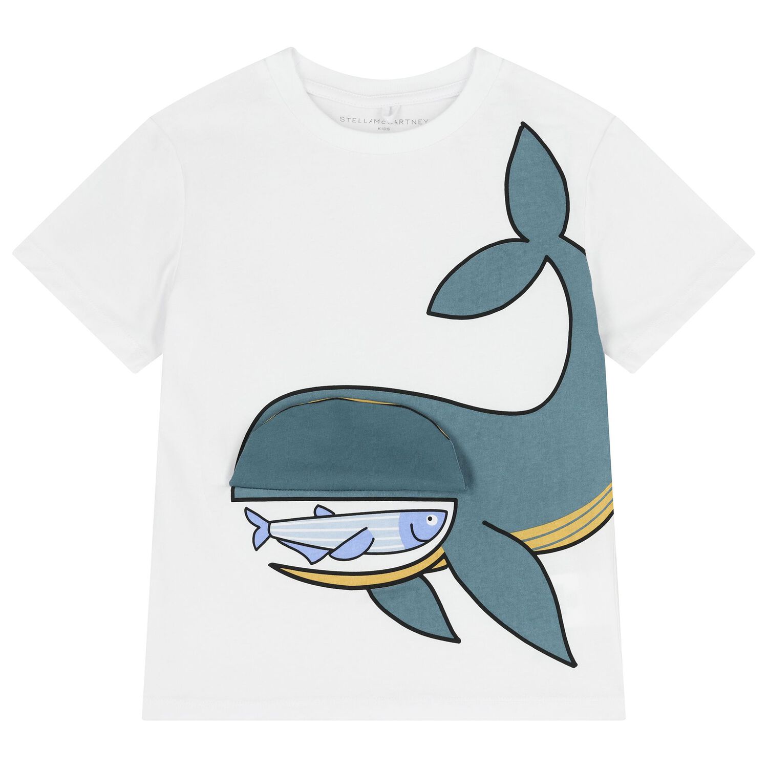 Boys White Whale T-Shirt, 1, hi-res
