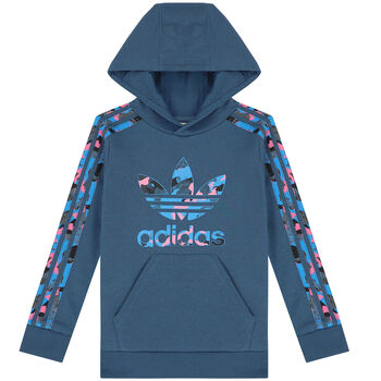 Blue Logo Hooded Top