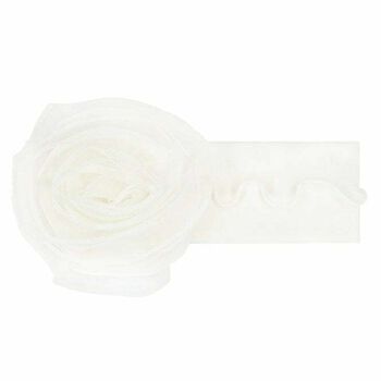 Girls Ivory Flower Headband