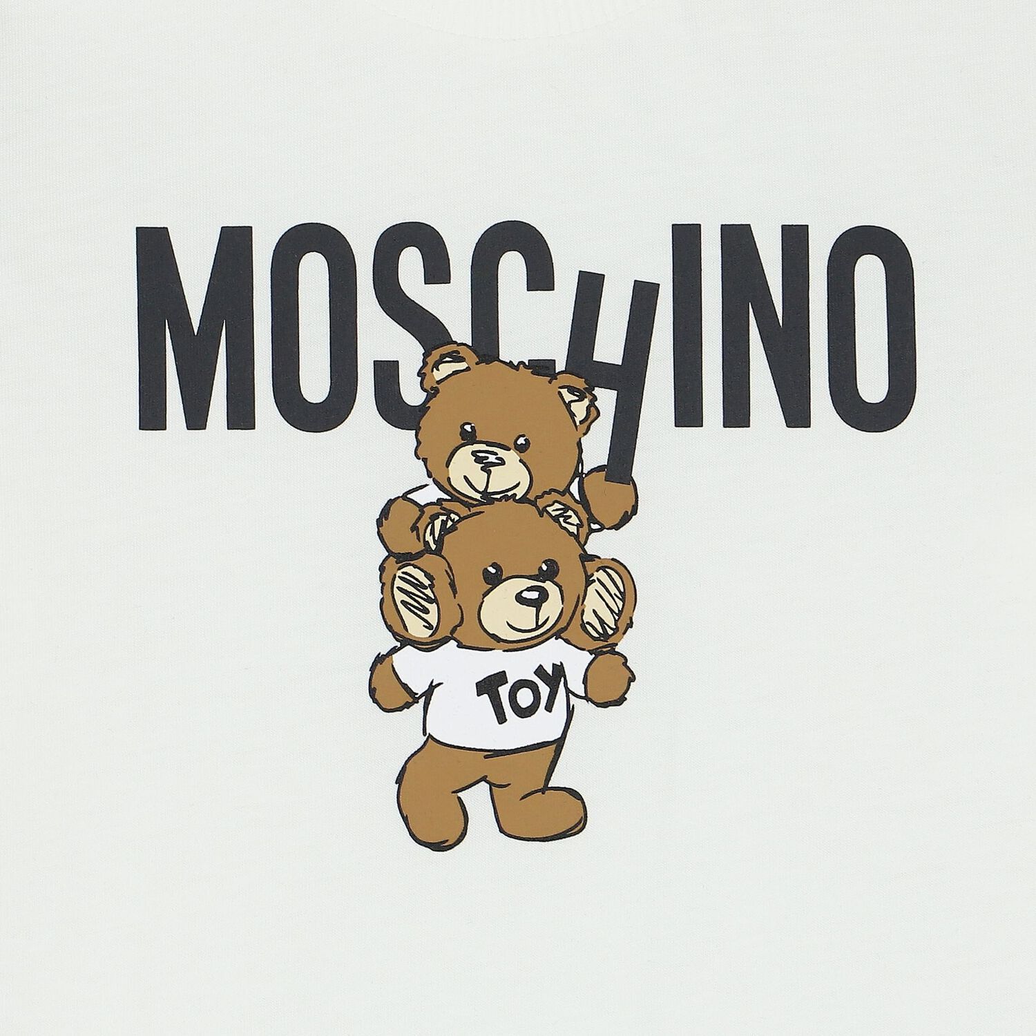 توب بأكمام بشعار تيدي باللون العاجي, 2, hi-res image number null