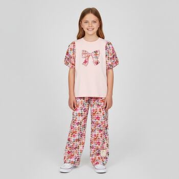 Girls Multi-Coloured Logo Trousers