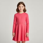 Girls Pink Logo Dress, 2, hi-res
