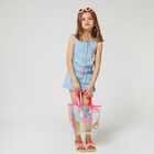 Girls Pink Iridescent Ice Cream Tote Bag, 1, hi-res