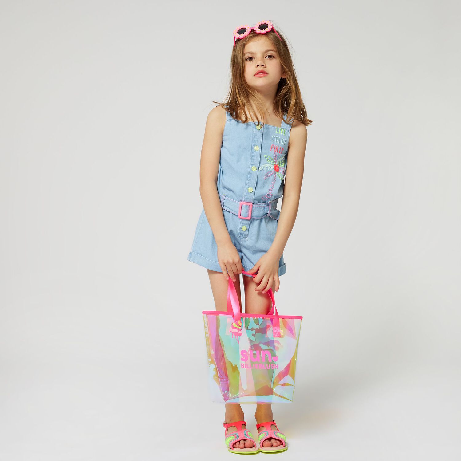 Girls Pink Iridescent Ice Cream Tote Bag, 1, hi-res image number null