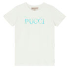 Girls Ivory Logo T-Shirt, 1, hi-res