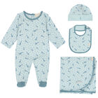 Baby Boys Blue Logo Babygrow Set, 1, hi-res
