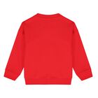 Younger Red Teddy Bear Logo Sweatshirt, 3, hi-res