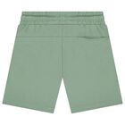 Boys White & Green Shorts Set, 1, hi-res