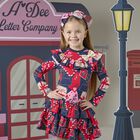 ربطة رأس للبنات بالشعار باللون الكحلي, 1, hi-res