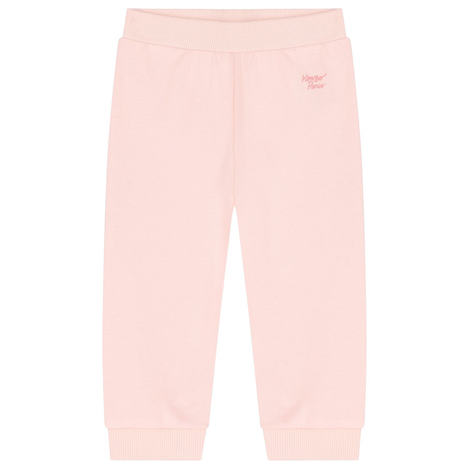 بدلة بنات رياضية بالشعار باللون الوردي, 1, hi-res