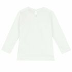 Younger Girls Ivory Bunny Long Sleeve Top, 1, hi-res