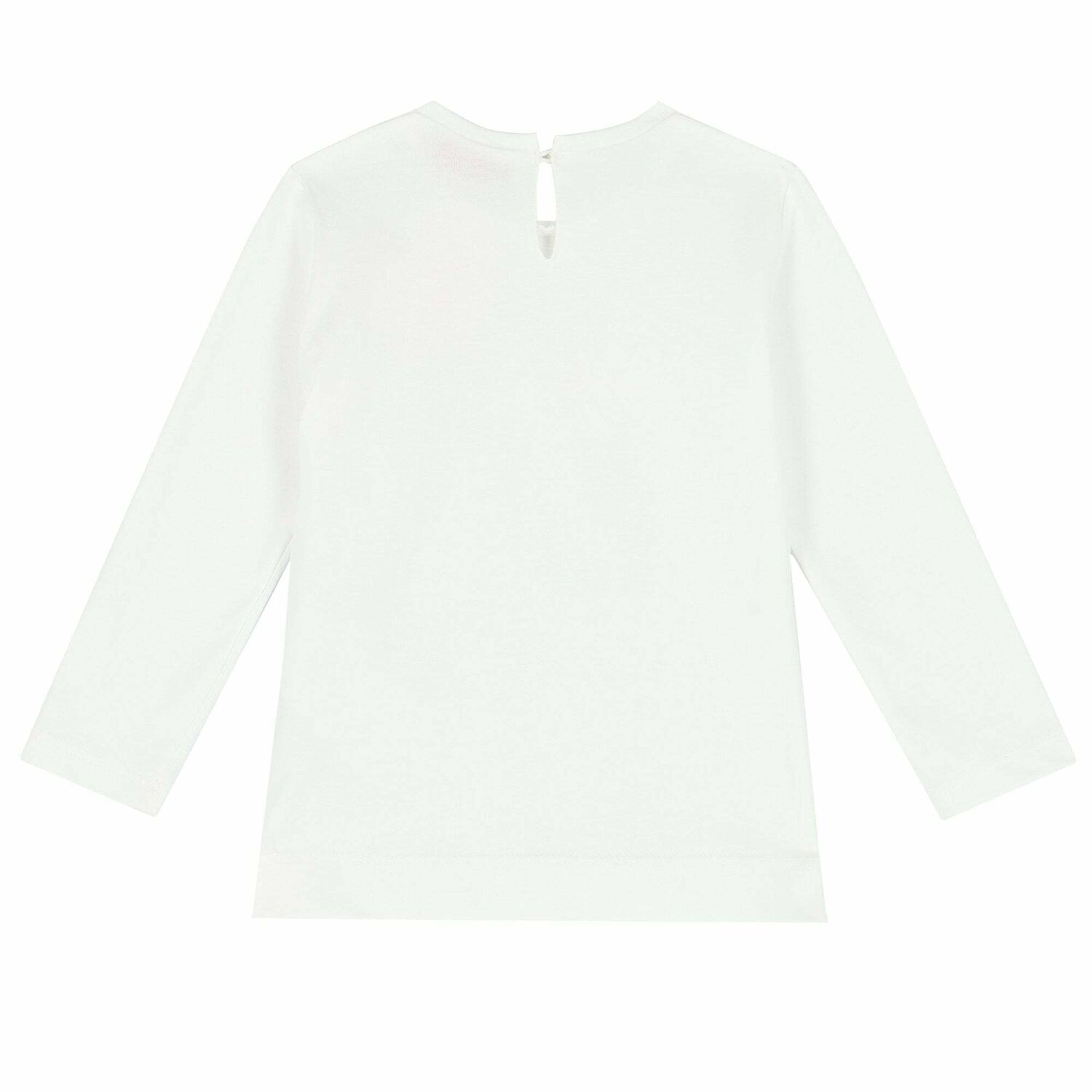 Younger Girls Ivory Bunny Long Sleeve Top, 1, hi-res image number null