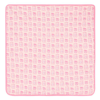 Baby Girls Pink Teddy Logo Hooded Towel