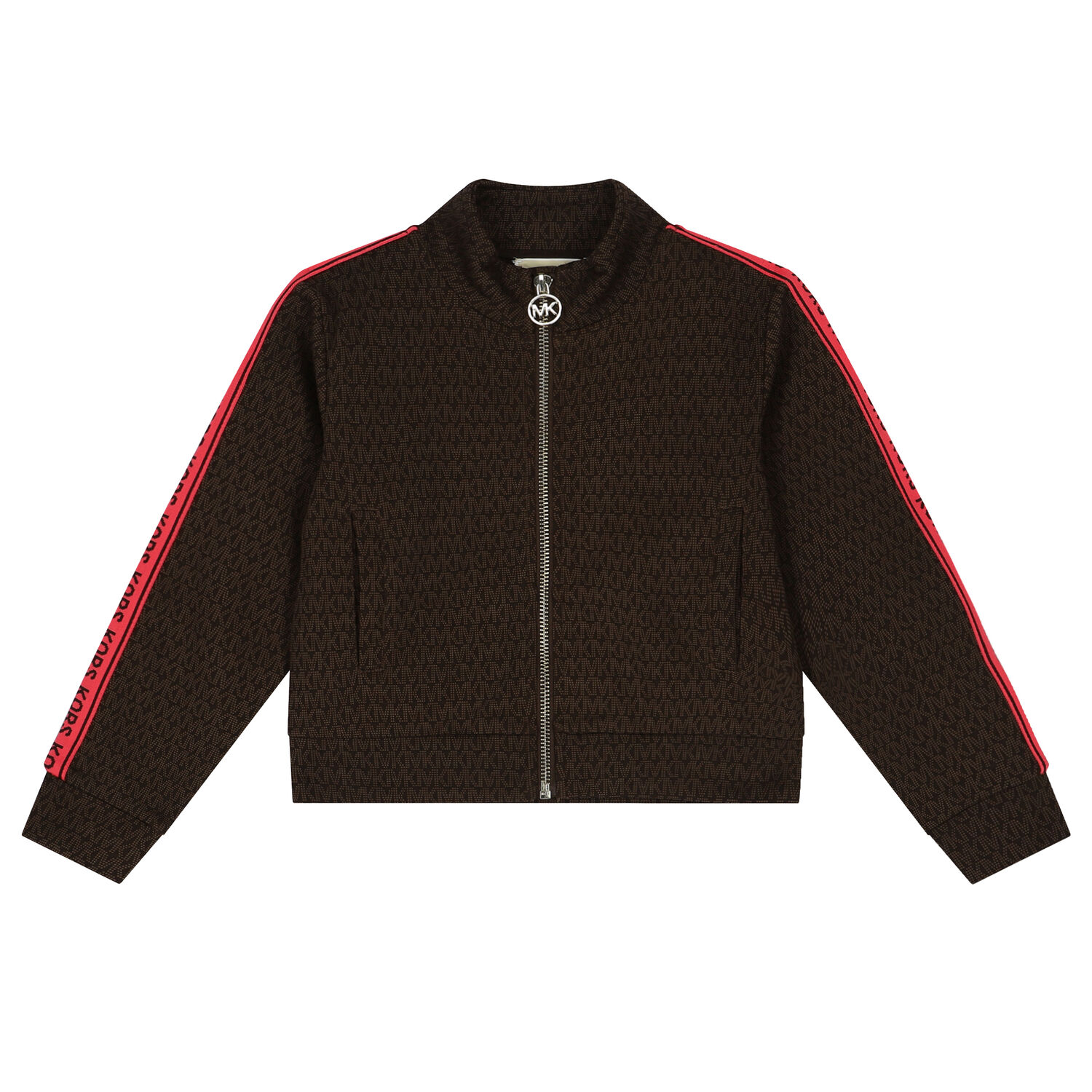 توب بنات بسحاب بالشعار باللون البنى, 1, hi-res