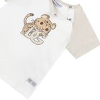 Baby Boys Ivory & Beige Leopard T-Shirt, 1, hi-res