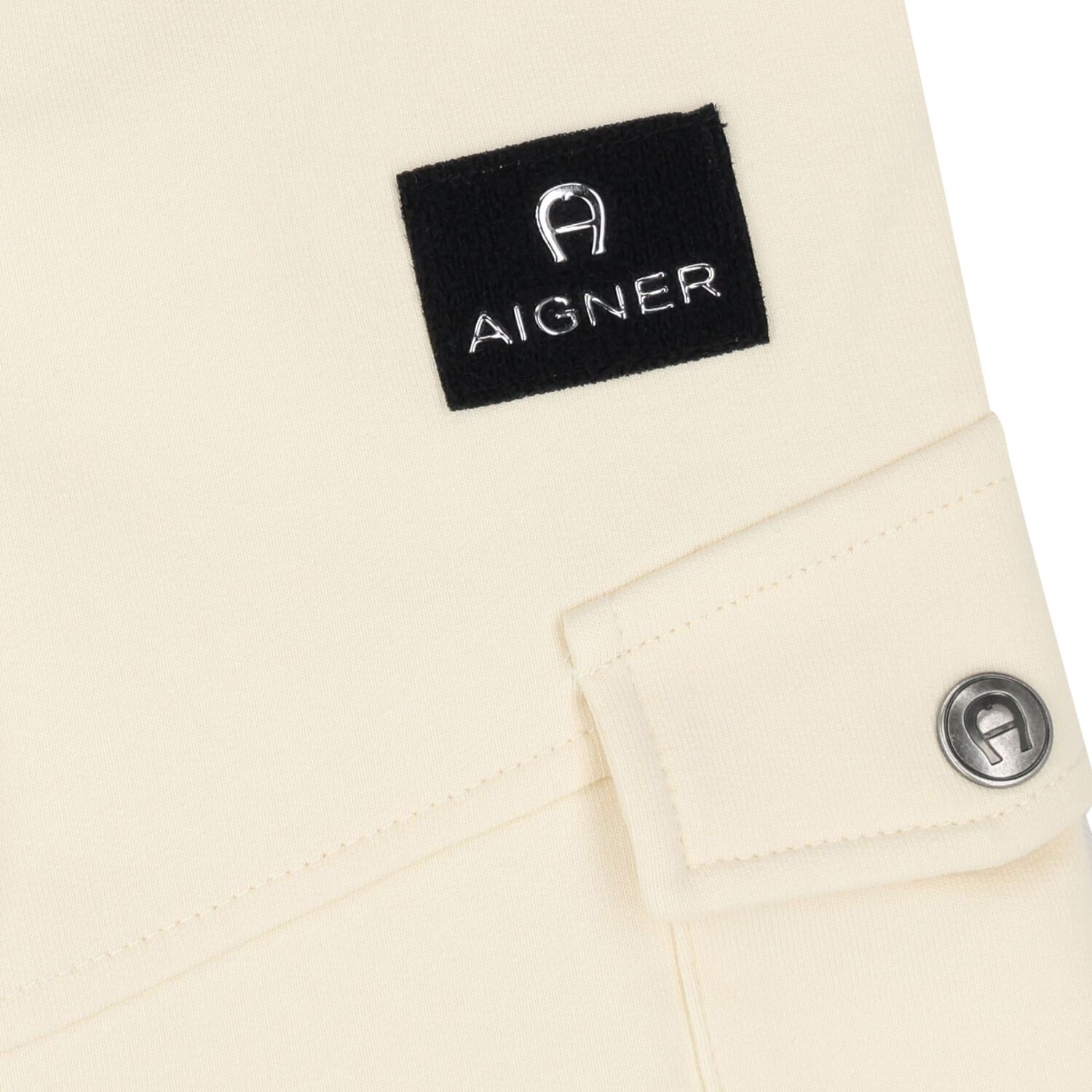 Younger Boys Beige Logo Shorts , 2, hi-res