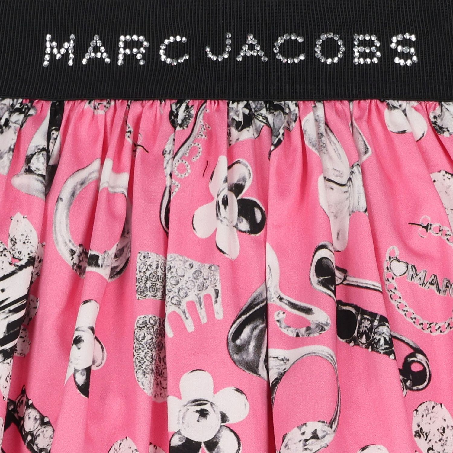 تنوره بنات بالشعار باللون الوردى , 1, hi-res