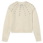 Girls Beige Rhinestone Jumper, 1, hi-res