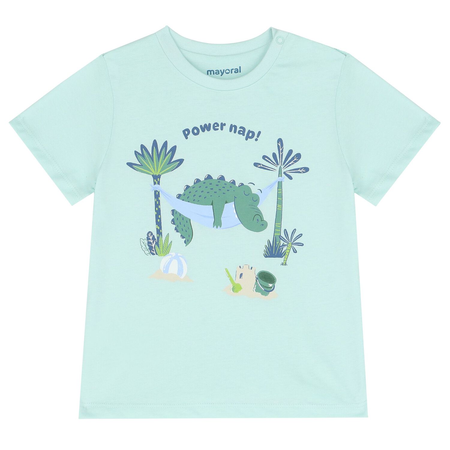 Younger Boys White, Aqua & Navy Blue Shorts Set, 1, hi-res