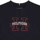 تيشيرت أولاد بالشعار باللون الكحلي, 1, hi-res