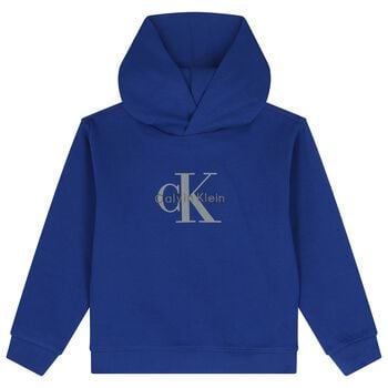 توب اولادي هودي بالشعار باللون الازرق 