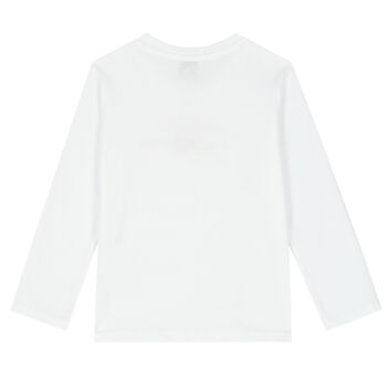 Boys White Cheetah T-Shirt