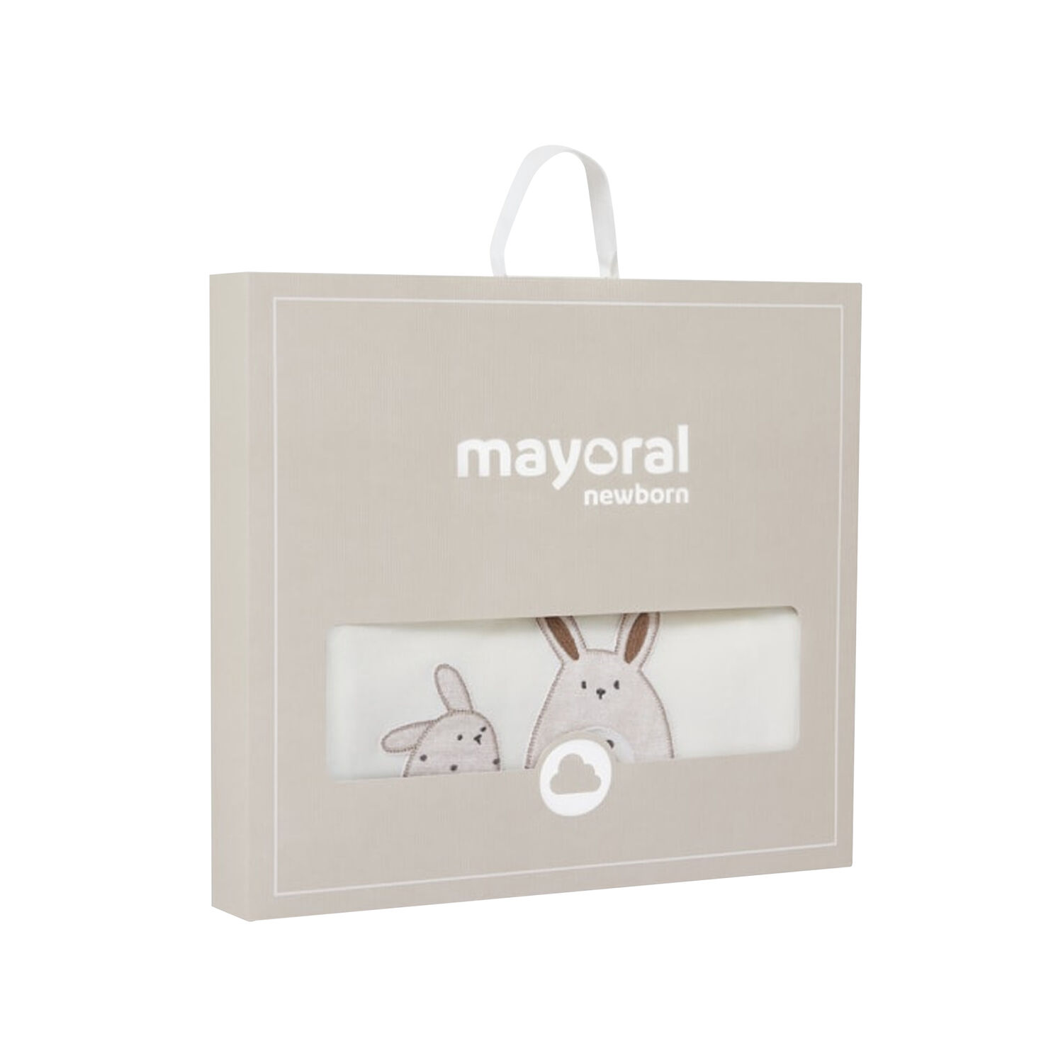 بطانية باللون البيج والعاجي, 1, hi-res