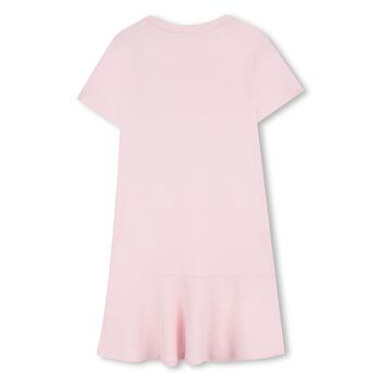 فستان بالحقيبة باللون الوردي للبنات 