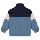Boys Navy Blue & Blue Tracksuit, 2, hi-res