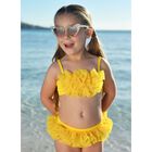 Girls Yellow Tulle Bikini, 1, hi-res
