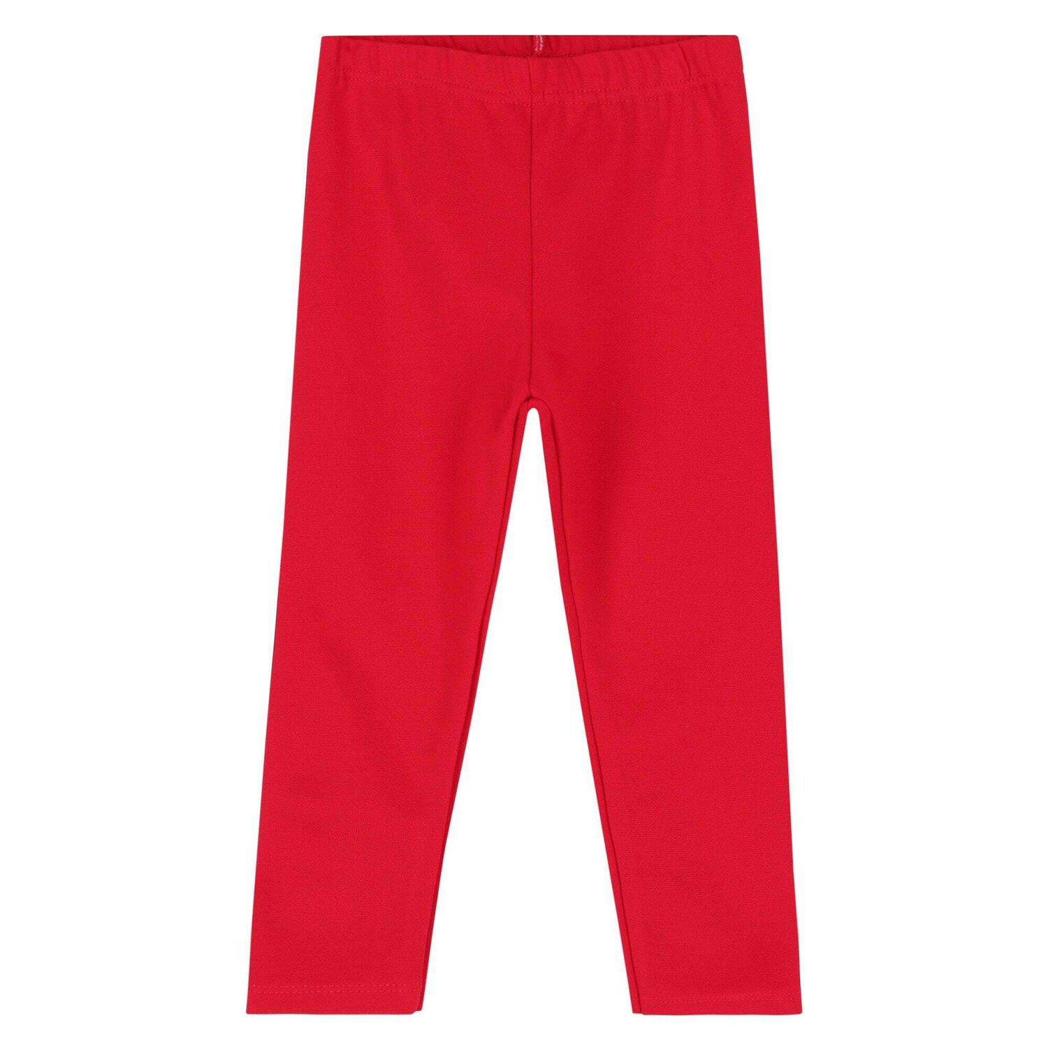 Younger Girls Ivory Top & Red Leggings Set, 1, hi-res