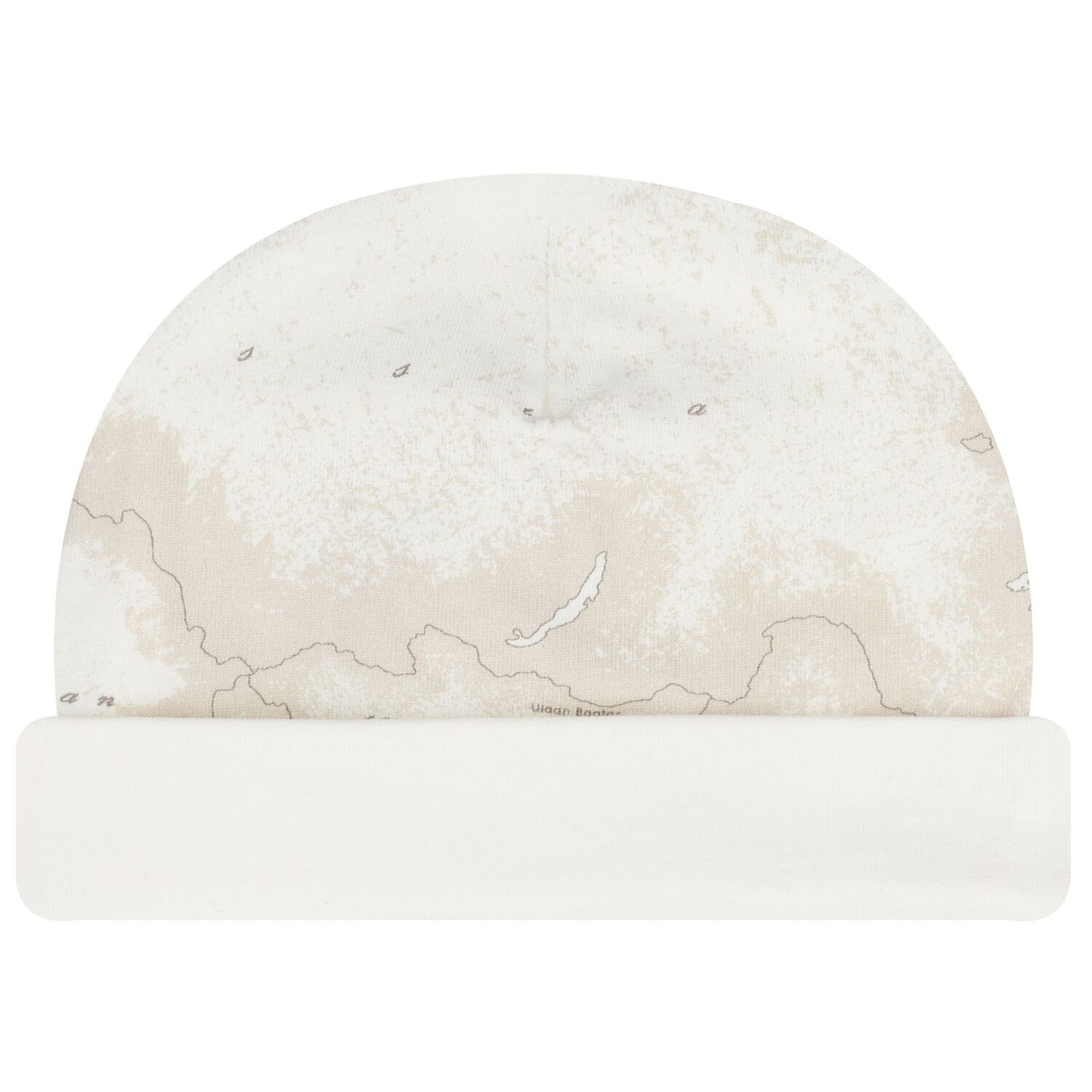 طقم ملابس أطفال بطبعة خريطة جغرافية باللونين العاجي والبيج, 3, hi-res