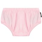 طقم بنات وردي بشعار للفتيات الصغيرات, 1, hi-res